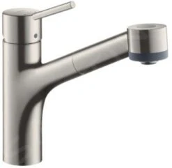Hansgrohe Talis M52 - Grifo De Fregadero M5216-H170 Con Ducha Extraíble, SBOX, Aspecto De Acero Inoxidable 73860800