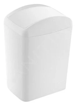 Aqualine Accesorios - Cubo De Basura Soft, 5 L, Blanco TRN-187-06