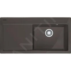 Franke Mythos - Fregadero Cerámico MTK 611-100/7, 1000x510 Mm, Graphit 124.0335.857