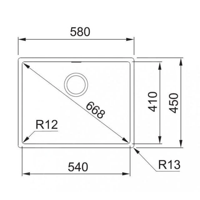 Franke Box - Fregadero BXX 210/110-54, 580x450 Mm, Acero Inoxidable 127.0395.015 4 Franke Box - Fregadero BXX 210/110-54, 580x450 Mm, Acero Inoxidable 127.0395.015 - Imagen 2
