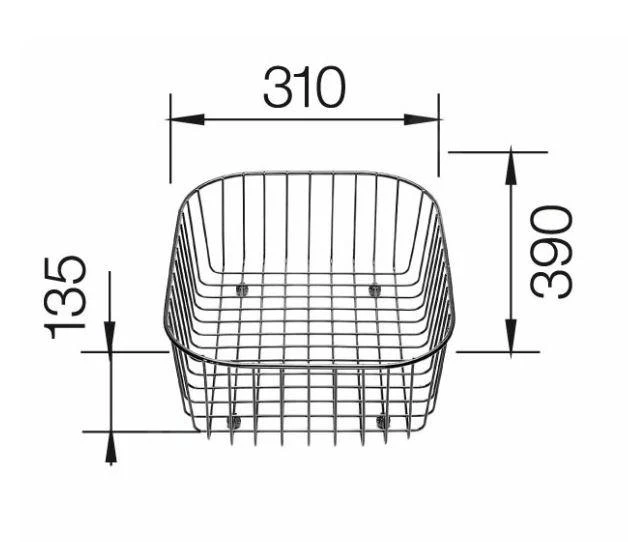 Blanco Accesorios - Cesta Multiusos Para Fregadero, Acero Inoxidable 220573 4 Blanco Accesorios - Cesta Multiusos Para Fregadero, Acero Inoxidable 220573 - Imagen 2