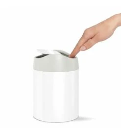 Simplehuman Cubos De Basura - Cubo De Basura Mini Para Mesa 1,5 L, Blanco CW2079 -Franke Shop ba7c409a252b0afd4451e13f