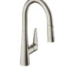 Hansgrohe Talis M51 - Grifo Monomando De Fregadero 200, Con Ducha Extraíble, Aspecto De Acero Inoxidable 72813800
