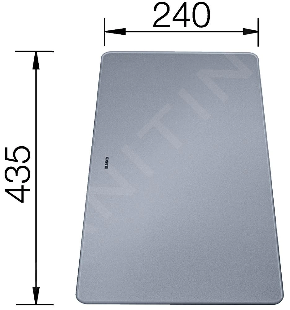 Blanco Accesorios - Tabla De Cortar Para Fregadero, Cristal Plateado 227697 4 Blanco Accesorios - Tabla De Cortar Para Fregadero, Cristal Plateado 227697 - Imagen 2