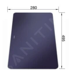 Blanco Accesorios - Tabla De Cortar 495x280, Cristal/azul 232846 -Franke Shop d460e31e6f360dfd9d7226ff