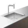 Hansgrohe Fregaderos - Conjunto De Fregadero Y Grifo C71-F450-06, Cromo 43201000