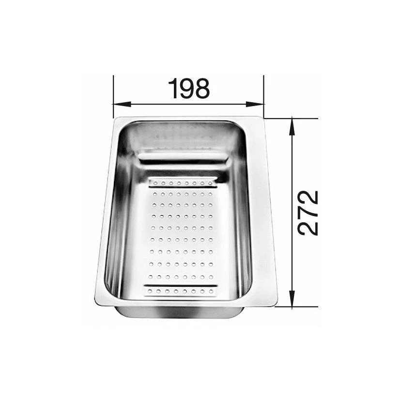 Blanco Accesorios - Recipiente Perforado Para Cubeta De Fregadero Metra, Acero Inoxidable 217796 4 Blanco Accesorios - Recipiente Perforado Para Cubeta De Fregadero Metra, Acero Inoxidable 217796 - Imagen 2