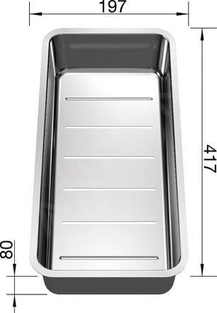 Blanco Accesorios - Cubeta Para Fregadero Andano, Acero Inoxidable 227692 4 Blanco Accesorios - Cubeta Para Fregadero Andano, Acero Inoxidable 227692 - Imagen 2