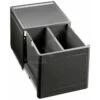 Blanco Botton Pro - Cubo De Basura Extraíble, Con Separación, Capacidad 26 L 517467