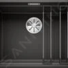Blanco Etagon 500 - Fregadero De Silgranite, 527x427 Mm, Con Guías, Negro 526349