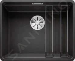 Blanco Etagon 500 - Fregadero De Silgranite, 527x427 Mm, Con Guías, Negro 526349