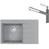 Franke Conjuntos De Cocina - Conjunto G219, Fregadero De Fragranite CNG 611-78 TL/2 Y Grifo FC 3055.084, Piedra Gris/cromo 114.0650.827