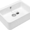 Villeroy & Boch O.novo - Fregadero Cerámico Sobre Encimera, 695x500 Mm, Blanco Alpino 63270001