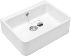 Villeroy & Boch O.novo - Fregadero Cerámico Sobre Encimera, 695x500 Mm, Blanco Alpino 63270001