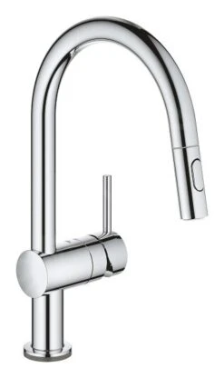 Grohe MintaTouch - Grifo Electrónico De Fregadero Con Ducha Extraíble, Cromo 31358002
