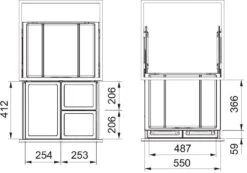 Franke Sortery - Cubo De Basura Integrado FX 60 26-11-11 121.0557.763 -Franke Shop fdf396285263d2280e20ac94