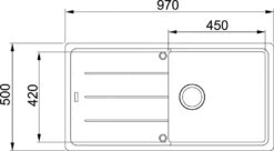 Franke Conjuntos De Cocina - Conjunto G138, Fregadero De Fragranite BFG 611 Y Grifo FC 9547.901, Negro Mate 114.0675.664 -Franke Shop fdf42e4aa3c46b3a5eab588b