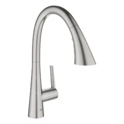 Grohe Zedra - Grifo De Fregadero Con Ducha Extraíble, Supersteel 32294DC2
